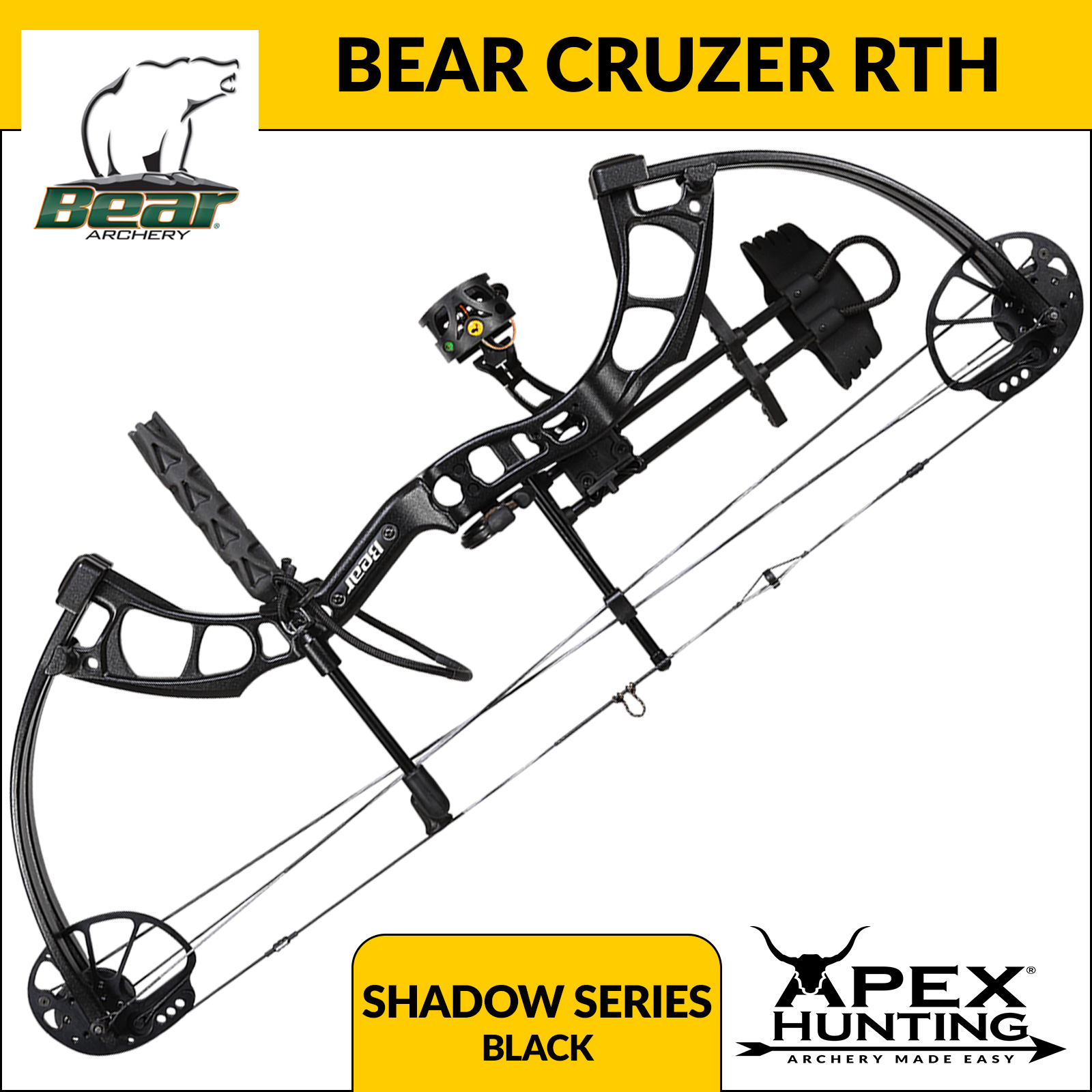 Bear Archery Cruzer Compound Bow RTH Package 570lbs Adjustable