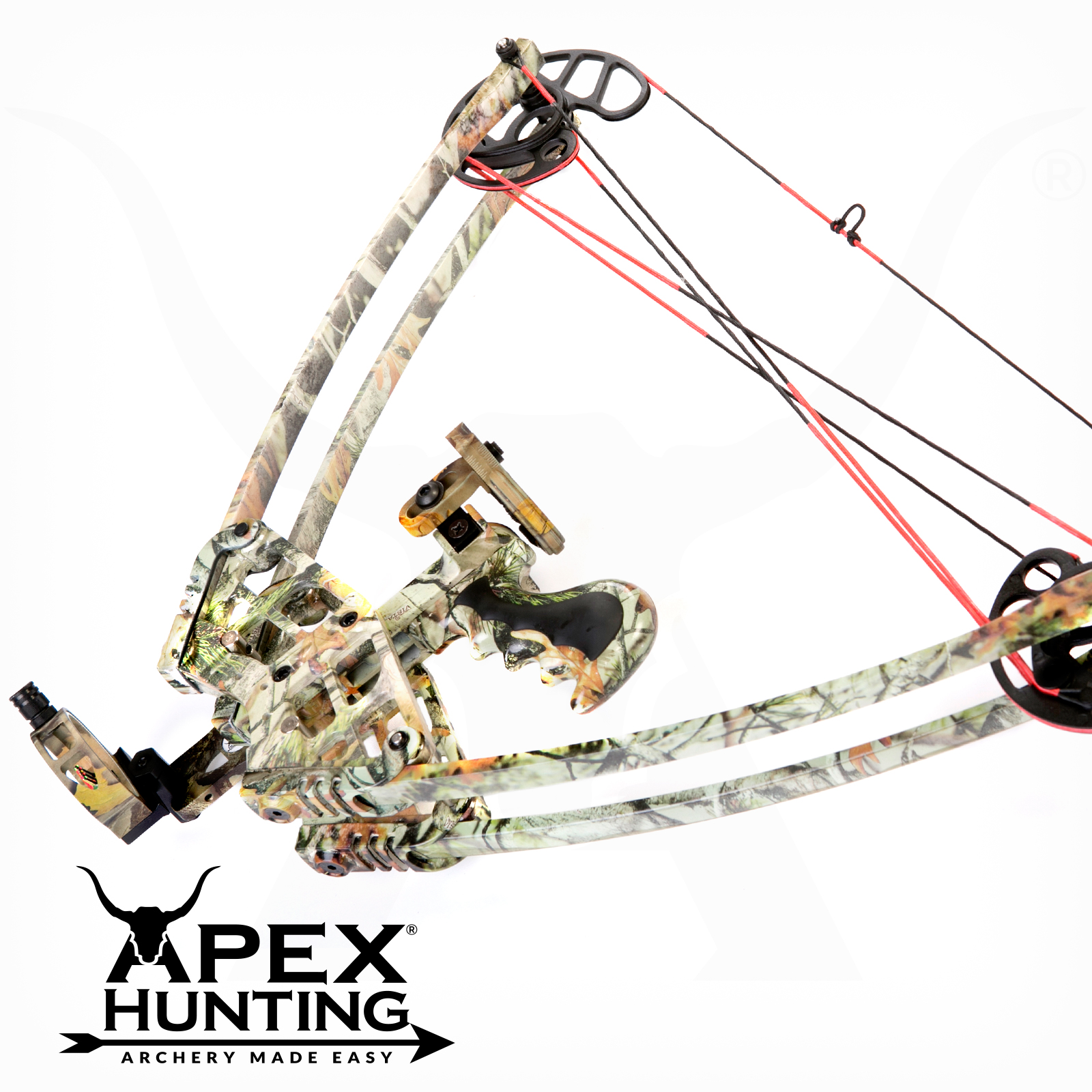 FIELD READY ALIEN CAMO 3050lbs Triangle Compound Bow Left Right Handed