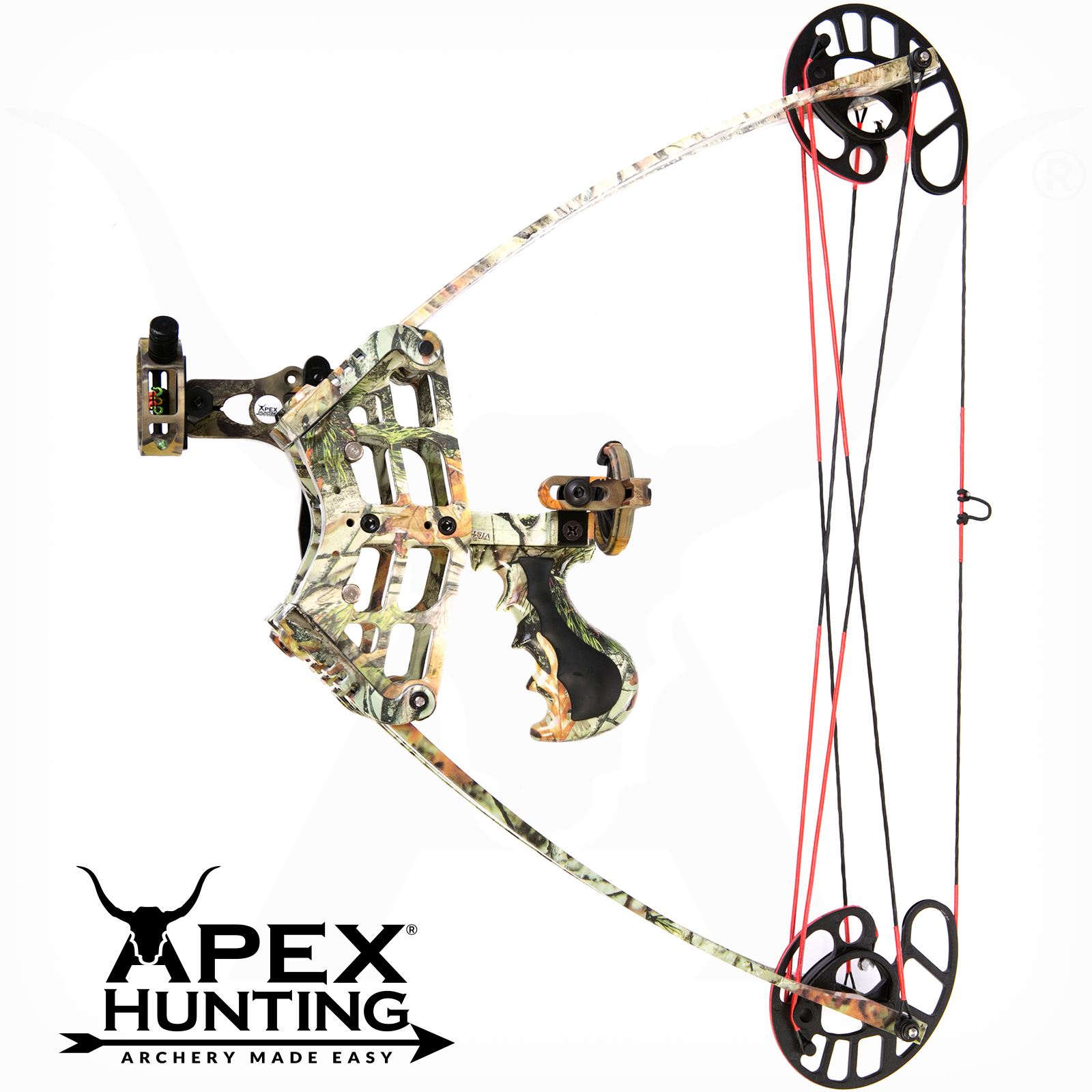 FIELD READY ALIEN CAMO 3050lbs Triangle Compound Bow Left Right Handed