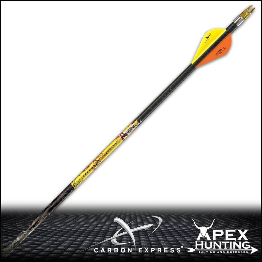 12X CARBON EXPRESS MAYHEM HUNTER FLETCHED ARROWS