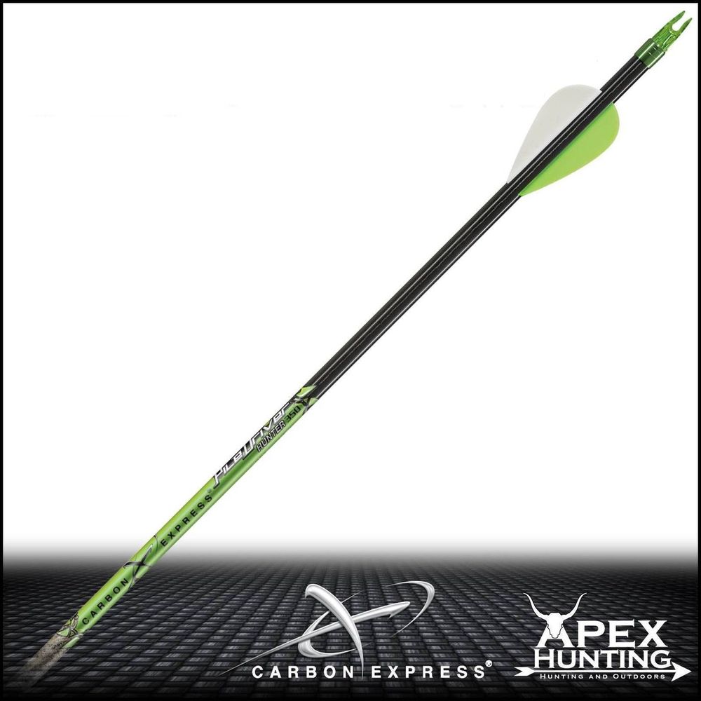 12X CARBON EXPRESS PILEDRIVER HUNTER FLETCHED ARROWS