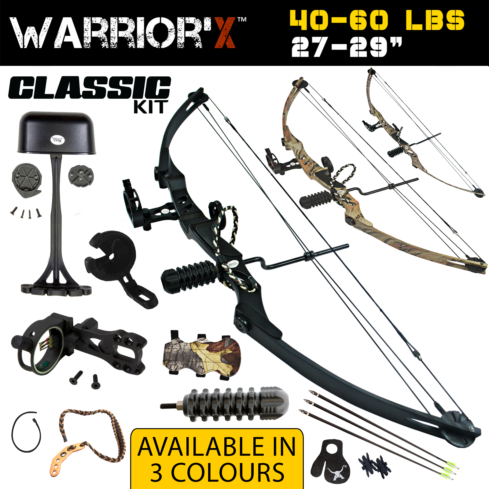BRAND NEW 4060LBS APEX WARRIOR'X COMPOUND BOW CAMO ARCHERY HUNTING