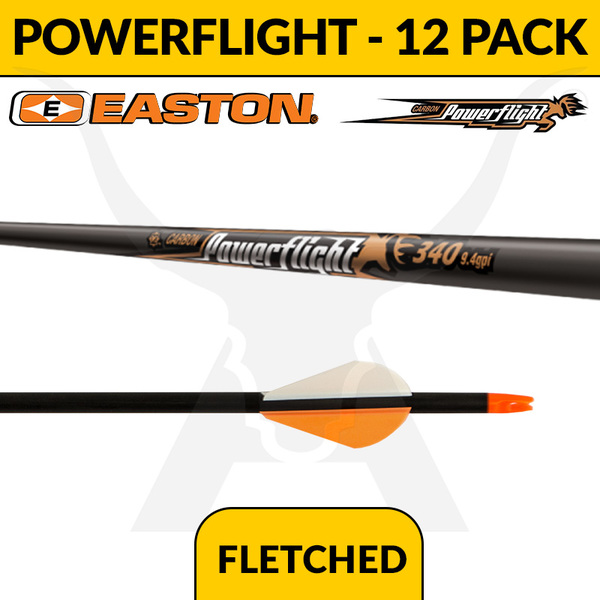 Easton Powerflight Fletched - 12 Pack 300