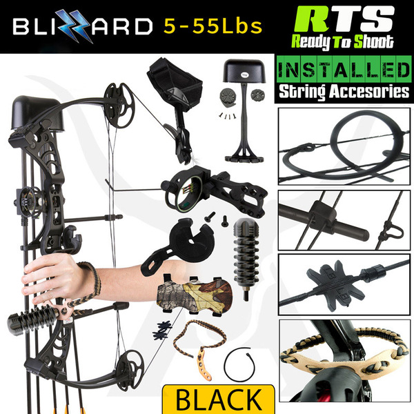 55lbs RTS Apex Blizzard Compound Bow Kit Right Handed