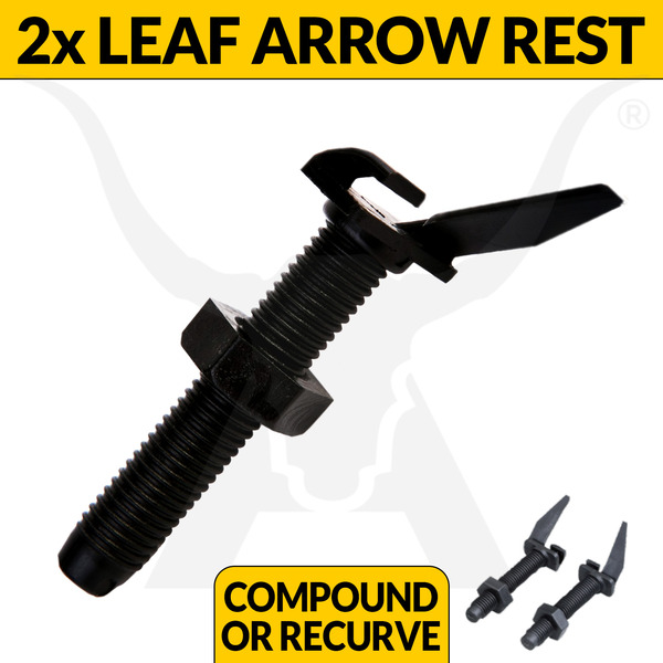 2x SCREW-IN LEAF STYLE ARROW REST Right Handed