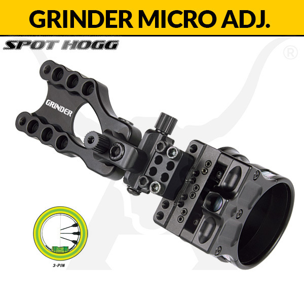 Grinder Micro 5-Pin Bow Sight .019 - Spot Hogg Right Handed