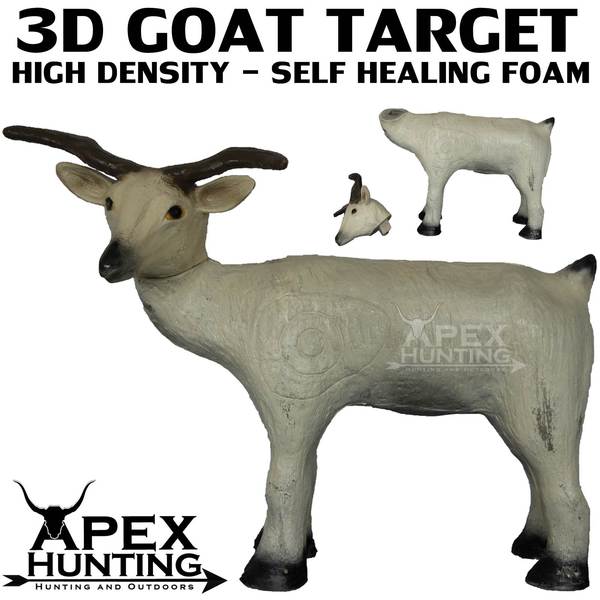 3D ANIMAL TARGET HIGH DENSITY SELF HEALING FOAM GOAT MODEL ARCHERY TARGET