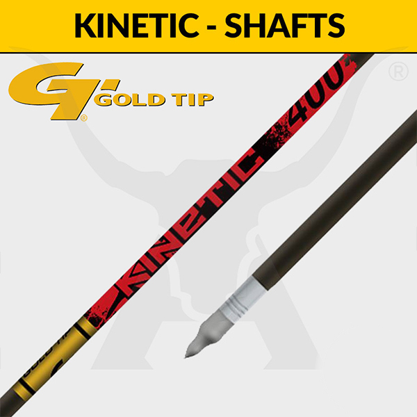 Gold Tip Kinetic Shafts - Carbon Arrows 12 Pack / 300