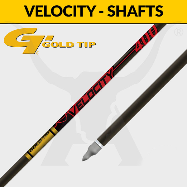 Gold Tip Velocity Shafts - Carbon Arrows 300 / 12 Pack