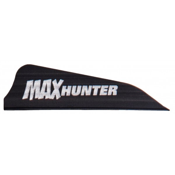 50 Flèches De Chasse AAE Max Hunter Avanes Noires - Empennage Plastique, Pour Arc Droitier
