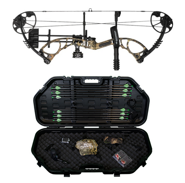 Bowtech Diamond Edge XT Compound Hunting Bow Package – Black, Left Hand (LH)
