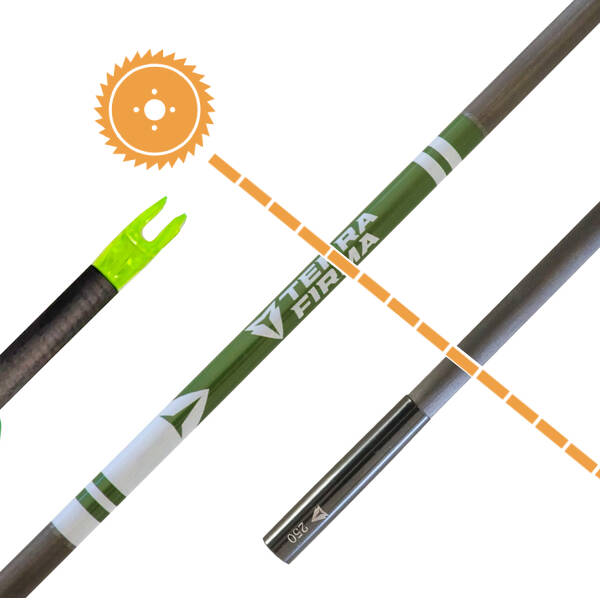 thumbnail image 2 of Easton Power Flight 300 Carbon Arrows – 1 Dozen, 300 Spine, Bow Hunting (Made In USA) 2 of 4