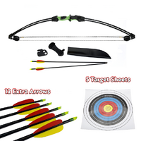 Kids Archery Gift Set - 12lbs Black Compound Bow