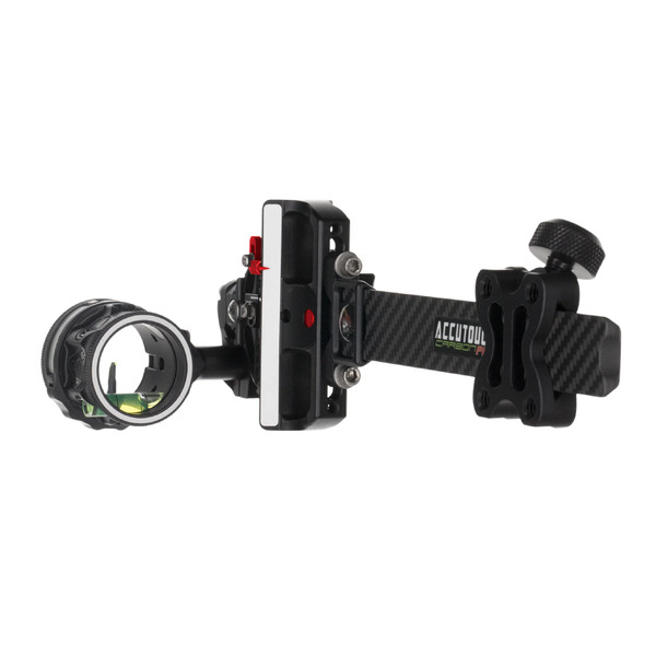 Axcel Sight Pro Slider Carbon AccuTouch Plus With AccuView AVX-41 Scope Single Pin .010 Green Fiber Black