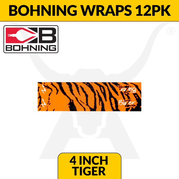 Bohning 4 Inch Arrow Wrap - Tiger Standard / Orange Tiger