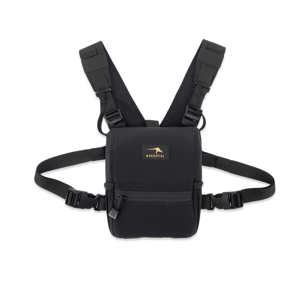 Marsupial Gear Enclosed Binocular Chest Pack / Black / Medium