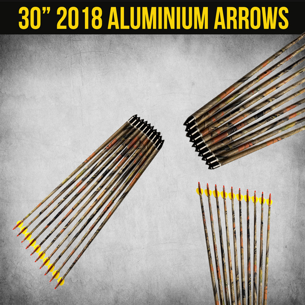 30" ALUMINIUM ARROWS - CAMO 12 Pack