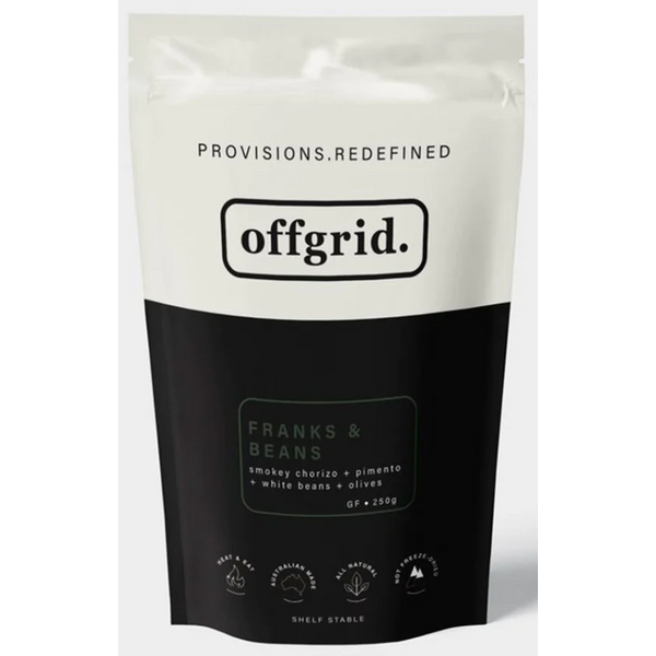 Offgrid Heat + Eat Meals / Franks & Beans / 250gr