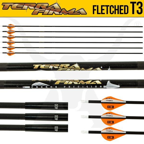 Terra Firma T3 Fletched Arrows - Dozen 350