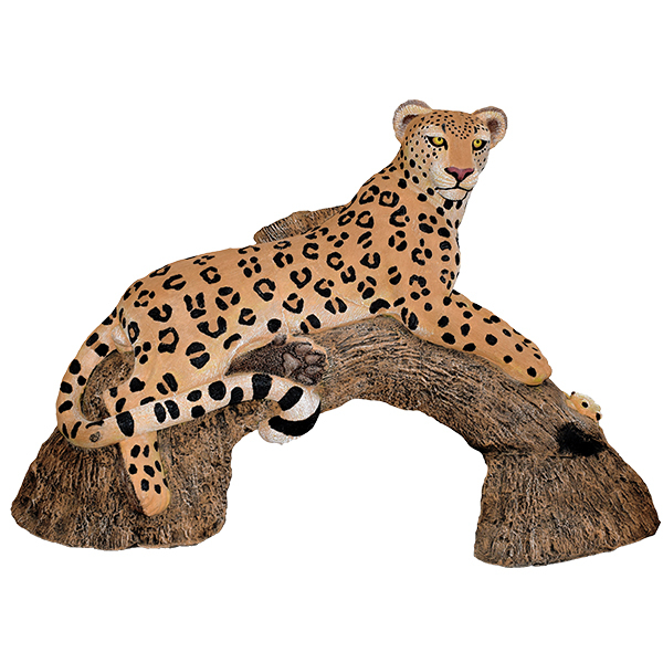 Wildcrete Leopard on log 3D Foam Target