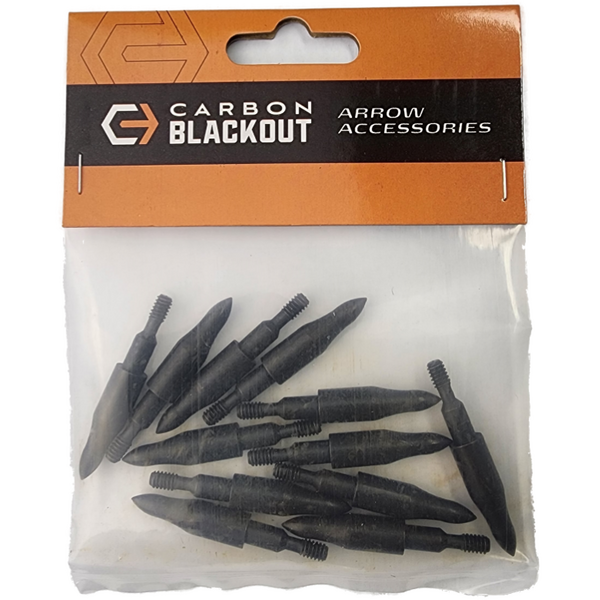 Carbon Blackout Arrow Points / 100 Grain